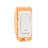 Hamilton FLDP-WH-WH-FG White 20A Fridge Double Pole Rocker Switch