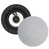 Lithe Audio Wireless Bluetooth 6.5" IP44 Master / Slave Bathroom Ceiling Speaker Pair