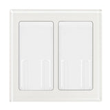 Lutron RA2 Select Dual Gang Pico Faceplate - White Glass