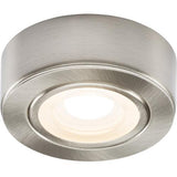 ML CABBCWW Brushed Chrome Round LED Under Cabinet Light Warm White