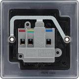 BG NFB29B Matt Black Single Round Pin Unswitched 5A Socket