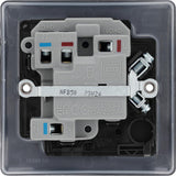 BG NFB50 Matt Black Switched 13A Fused Connection Unit