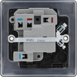 BG NFB52 Matt Black Switched 13A Fused Connection Unit with Neon