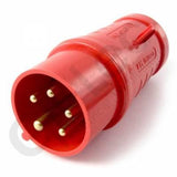 Lewden PM16/1800N Lewden 16A 415V 5 Pin Industrial Red Plug