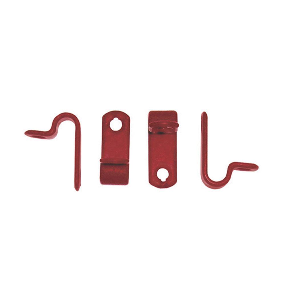 Red PVC Coated 32mm Cable Clips Pack of 50 – Gil-Lec Electrical