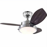 3 Blade Ceiling Fan 78763 Wengue Chrome