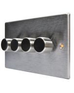 Hamilton 744X40 Stainless Steel 4 Gang Dimmer 400w