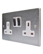 Hamilton 74SS2SS-W Stainless Steel Double Socket