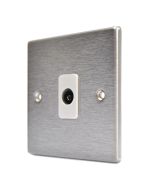 Hamilton 74TVW Stainless Steel TV Socket