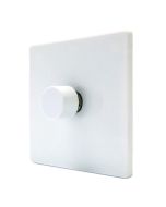 Hamilton 7WC1X40WH CFX Gloss White Push Dimmer 1 Gang 2 Way 400W