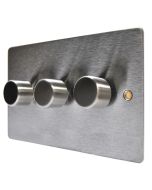 Hamilton 843X40 Stainless Steel 3 Gang Dimmer 400W