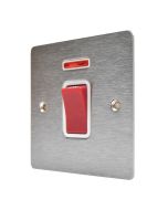 Hamilton 8445NW Stainless Steel 45a Double Pole Switch