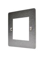 Hamilton 84EURO2 Stainless Steel 2 Gang Modular Plate