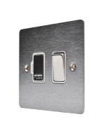 Hamilton 84SPSS-W Stainless Steel 1 Gang 13A Switched Fused Spur