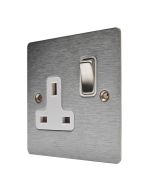 Hamilton 84SS1SS-W Stainless Steel 13a Single Socket