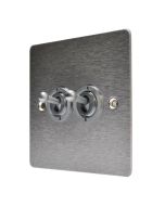 Hamilton 84T22 Stainless Steel 20a 2 Gang Dolly Switch