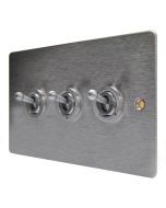 Hamilton 84T23 Stainless Steel 20a 3 Gang Dolly Switch