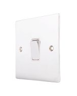 Hamilton 87R21BC-W Polished Chrome 10a 1 Gang Light Switch