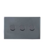 Hamilton 7G2A3X40 G2 Anthra Gray triple 400w 2 way dimmer