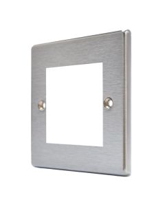 Hamilton 74EURO2 Stainless Steel 2 Gang Modular Plate