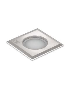 Collingwood GL018 SQ BLUE LED Ground Light Brushed Stainless Steel Finish, Blue