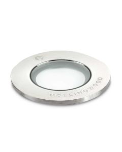 Collingwood GL019DC0F27 LED Ground Light Brushed Stainless Steel Finish, Warm White (2700K)