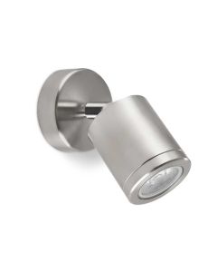 Collingwood WL220DWBM30 LED Wall Light Brushed Stainless Steel Finish, White (3000K)