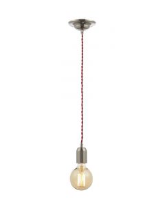 Forum Inlight Dale Cable Set Polished Nickel Red Fabric Cable