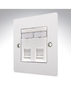 Hamilton 802J45W Gloss White R2J45 CAT 5E Outlet Unshielded