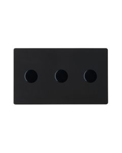 Hamilton Hartland G2 Matt Black 3 Gang 100w 2 Way LED Dimmer