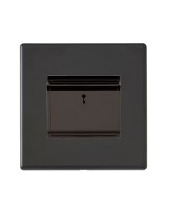 Hamilton Hartland G2 Matt Black 1 Gang Card Switch