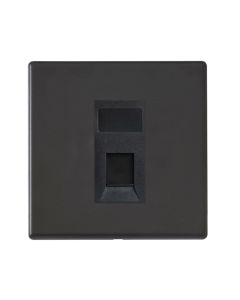 Hamilton Hartland G2 Matt Black RJ45 CAT5E Unshielded Socket