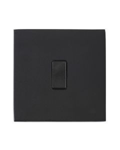 Hamilton Hartland G2 Matt Black 10a 1 Gang Light Switch