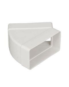 National Ventilation MONV5616 Rectangular Flat Duct 204 x 60 mm Horizontal 45 Degree Bend