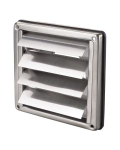 Blauberg DECOR S 137X137-100G Stainless Steel Gravity Shutter - 100mm