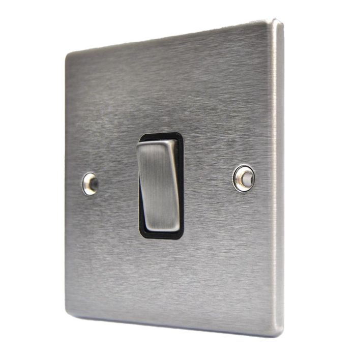 Hamilton 74DPSS-B Stainless Steel 20a Double Pole Switch