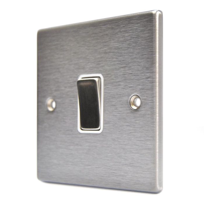 Hamilton 74DPSS-W Stainless Steel 20a Double Pole Switch