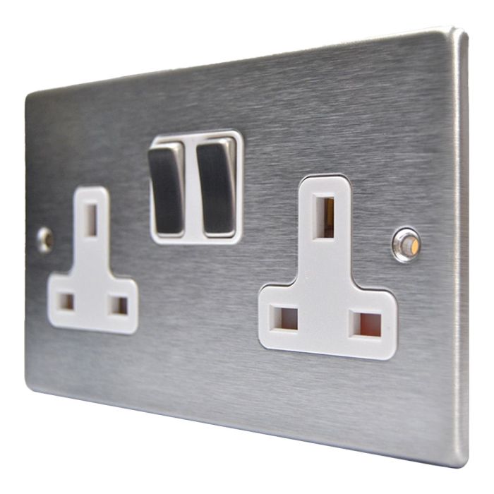 Hamilton 74SS2SS-W Stainless Steel Double Socket