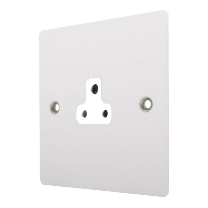 Hamilton 80US2W Gloss White 1 gang 2A Unswitched Socket