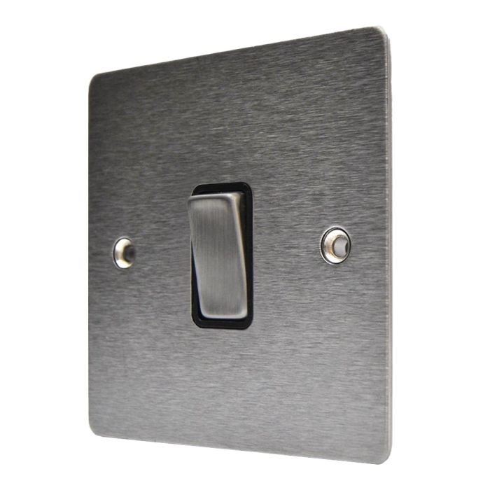 Hamilton 84DPSS-B Stainless Steel 20a Double Pole Switch