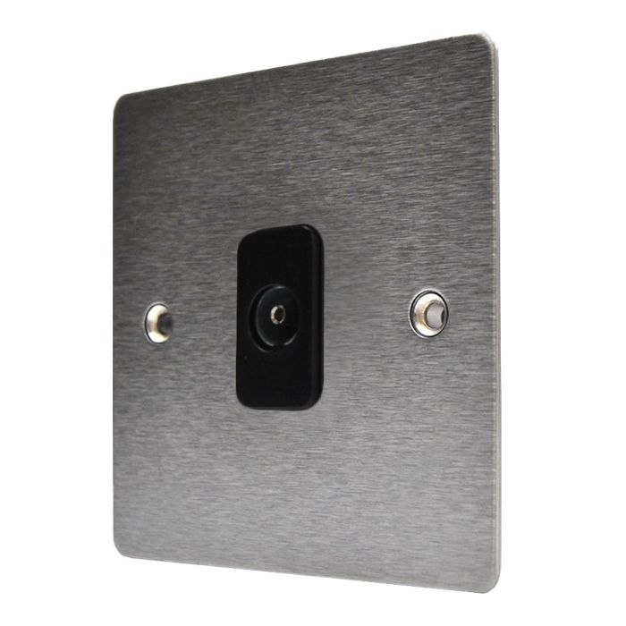 Hamilton 84TVB Stainless Steel TV Socket