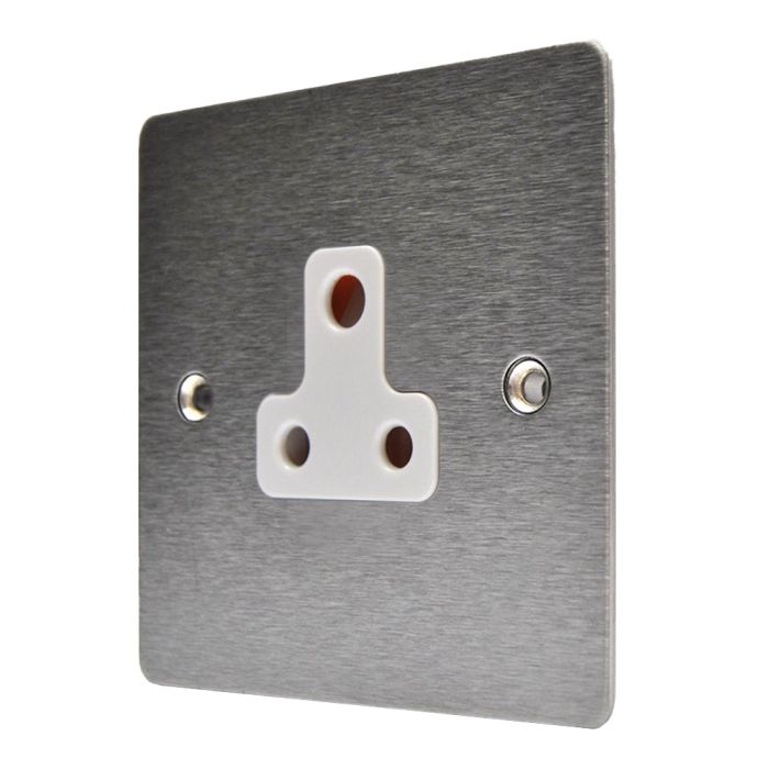 Hamilton 84US5W Stainless Steel Unswitched 5a Socket