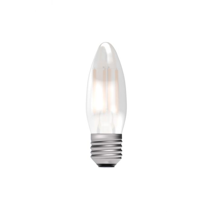 BELL 60709 3.3W LED Filament Candle Bulb - ES, Satin, 2700K