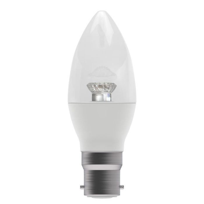 BELL 60562 3.9W LED Candle Bulb Clear - BC, 2700K