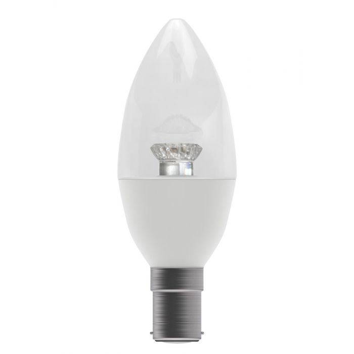 BELL 60563 3.9W LED Candle Bulb Clear - SBC, 2700K