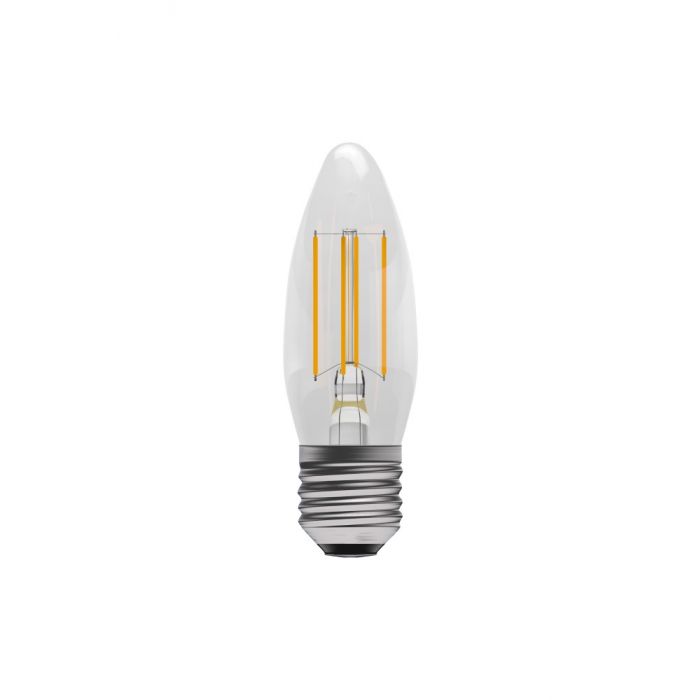 BELL 60714 3.3W LED Filament Candle Bulb - SES, Clear, 4000K