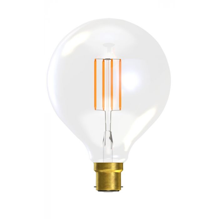 BELL 60793 4W LED Filament Large Globe Clear Dimmable - BC, 2700K