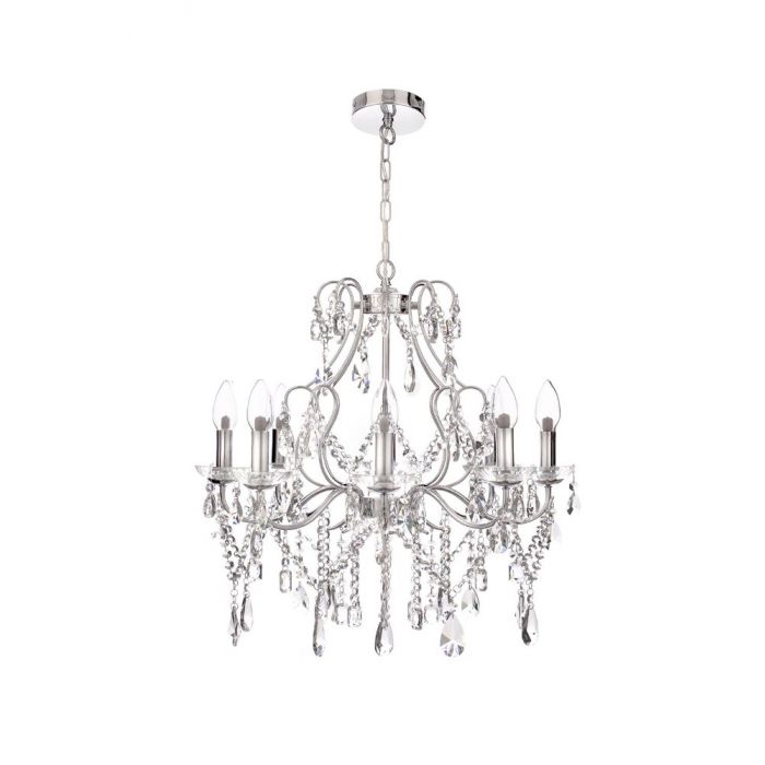 Forum Spa Pro Annalee 8 Light Chandelier Chrome