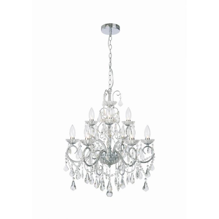 Forum Spa Vela 9 Light Pendant Chrome