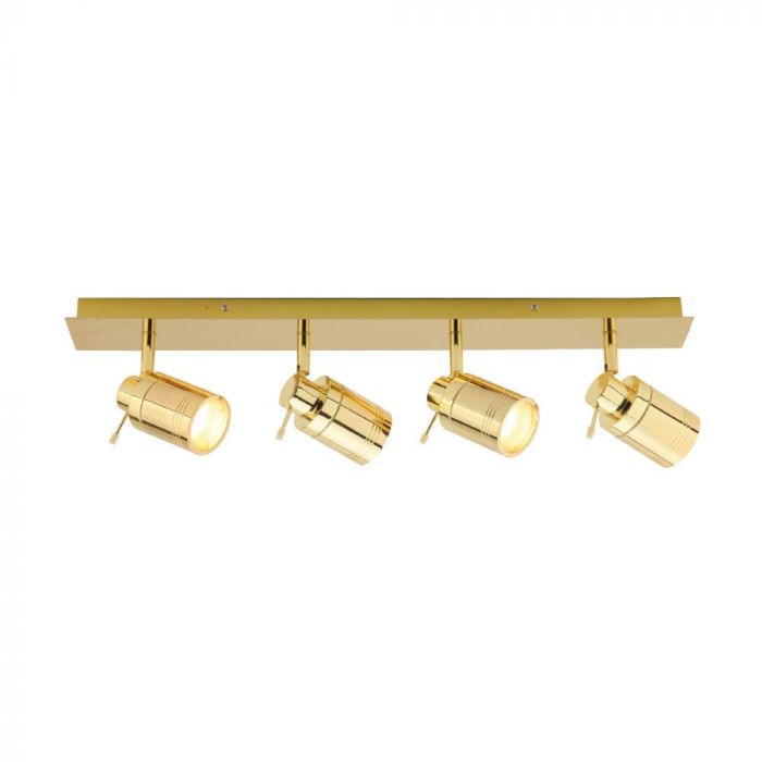 Forum Spa Scorpius 4 Light Bar IP44 Spotlight Polished Brass